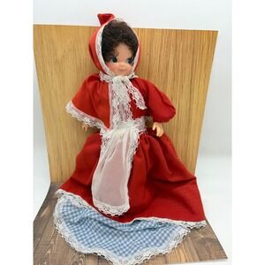 Vintage Sorella Little Red Riding Hood Doll with Grandma & Big Bad Wolf